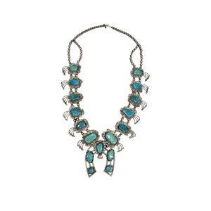 Turquoise and Silver‎ Women's Necklace